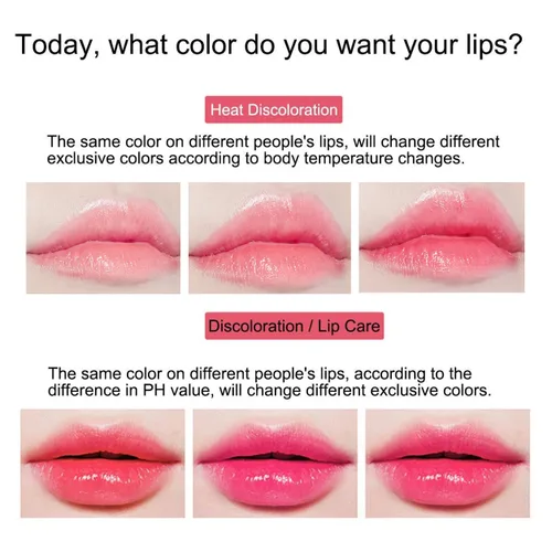 Vista 7 de Paquete de 2 lápices labiales de aloe vera, bálsamo labial nutritivo y regordete, bálsamo labial hidratante mágico que cambia de color, brillo