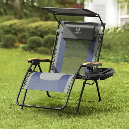 Vista 2 de Silla, azul oscuro con dosel