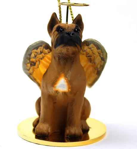Vista 110 de Conversation Concepts Adorno navideño: Chihuahua, pelo largo 19-Dorado