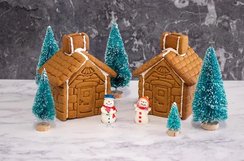 Vista 4 de Cortador de galletas de jengibre para casa de Navidad, 1 juego - Bakerlogy