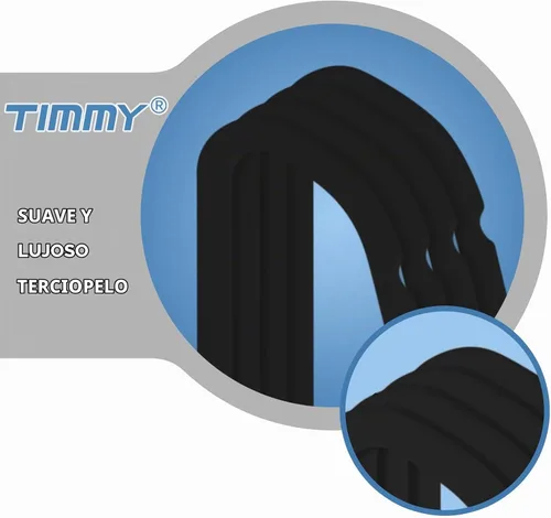Vista 4 de TIMMY Paquete de 50 perchas de terciopelo para ropa, 17.7 pulgadas, negro