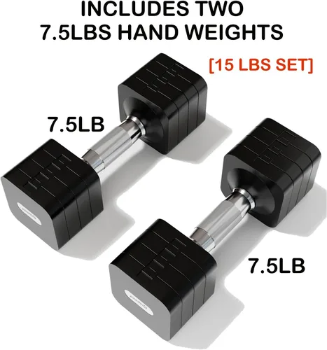 Vista 2 de Adjustable Dumbbell Set 15LBS 30LBS Free Weights Dumbbells Set for Women Men Hand Weights Sets Adjust Dumbbell Weight Sets for Home Gym Exercise