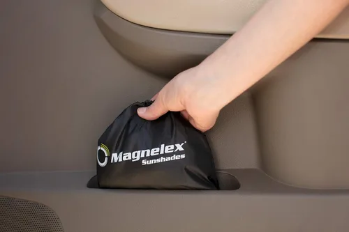 Vista 8 de Magnelex Parasol para parabrisas de automóvil y pantalla lateral de malla elástica (paquete de 2)