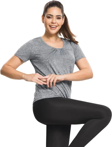 Vista 9 de MISS FORTUNE Active Wear Yoga Top Cool Dry Workout Shirt Ropa de ejercicio