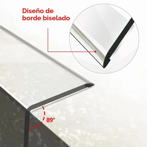 Vista 2 de Protector de Esquina de Pared - 2 Piezas, 40.6cm x 3cm - Protectores de Esquina Autoadhesivos Transparentes para Paredes, Puertas de Armarios