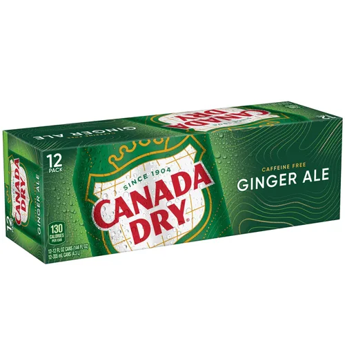 Vista 10 de Canada Dry Ginger Ale Soda, latas de 12 onzas líquidas, paquete de 12