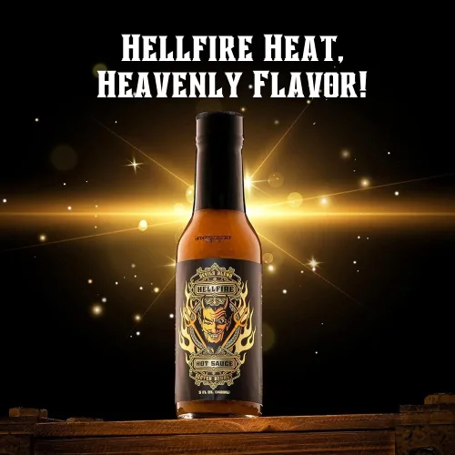 Vista 8 de Hellfire Devil's Blend Scotch Bonnet, salsa picante estilo caribeño, 5 onzas