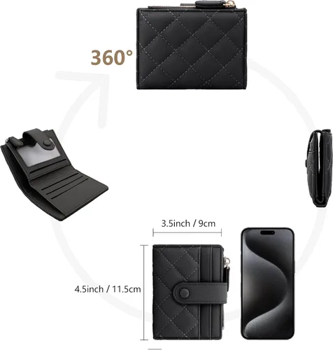 Vista 3 de Cartera Rhombus, Negro -, Moderno