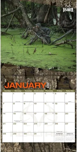 Vista 4 de TURNER LICENSING Realtree Hidden Hunter - Calendario de pared de 12 x 12 pulgadas (24998012062)