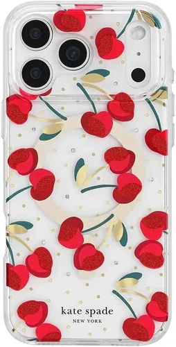 Vista 20 de kate spade new york Funda para iPhone 18 Pro - Crystal Pave Nightfall