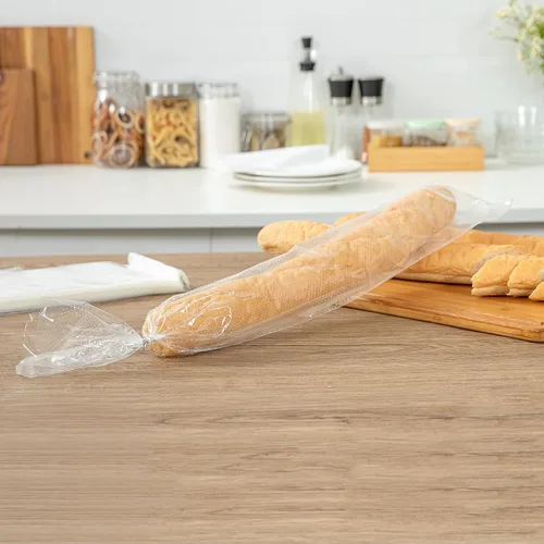 Vista 4 de Restaurantware - Bolsa de pan de plástico transparente, 28 x 6 pulgadas, paquete de 250