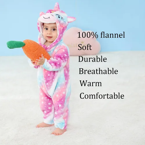 Vista 4 de Disfraz de bebé de Halloween para niños pequeños, rómper, mameluco para niños o niñas, ropa de animales, de 2 a 36 meses