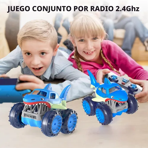 Vista 6 de MaxTronic Auto de control remoto de carga directa rápida, autos RC anfibios recargables con 2.4 Ghz 4WD todo terreno, impermeable, a control remoto