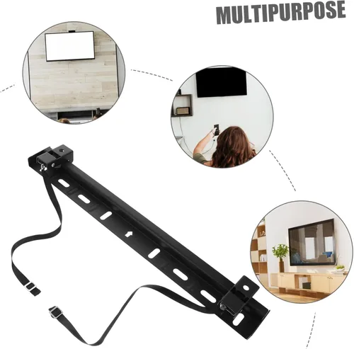 Vista 9 de Soporte de TV sin perno prisionero Soporte de pared para TV Sin taladro en forma de L mecánico robusto