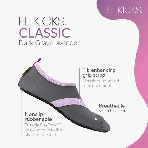 Vista 2 de FITKICKS Zapatos de agua deportivos plegables para mujer, estilo de vida activo, minimalistas, descalzos, para yoga