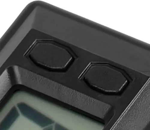 Vista 8 de GLOGLOW Reloj despertador digital ultrafino con calendario y temperatura, reloj electrónico LCD autoadhesivo para tablero de automóvil, oficina