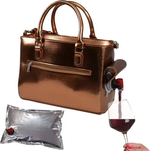 Vista 15 de Primeware – Bolsa aislante para bebidas con bolsa de 3 litros Almacenamiento térmico caliente y frío Dispensador portátil para vino, cócteles