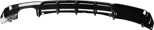 Vista 2 de NINTE Difusor trasero para BMW Serie 3 F30 F31 M Sport parachoques 2012-2018 2019 negro brillante izquierdo solo escape trasero parachoques labio