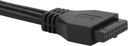 Vista 7 de Panel frontal USB extra, concentrador USB con 2 puertos USB 3.0/2 puertos USB 2.0/salida de audio, entrada de micrófono, puerto USB C, unidad óptica