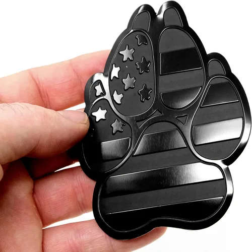 Vista 5 de Emblema de guardabarros de metal para autos, camiones (3 x 4 pulgadas, negro)