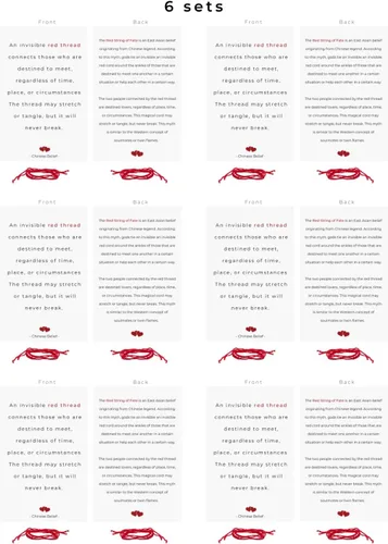 Vista 10 de Red String of Fate Bracelet - Anniversary Gift Couples - Boyfriend Girlfriend Matching Bracelets - Husband Wife Couple Jewelry - Pulseras Hilo Rojo