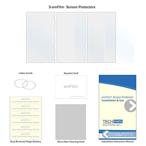 Vista 2 de amFilm Anti-Glare Matte Screen Protector for Nintendo Switch, Nintendo Switch Matte Screen Protector for Nintendo Switch 2017 (3-Pack)