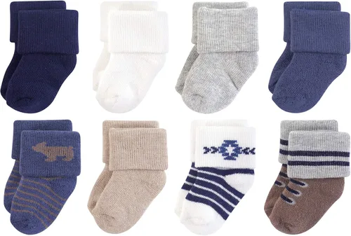 Vista 108 de Hudson Baby - Calcetines de algodón para bebés recién nacidos y Terry para niñas bebés