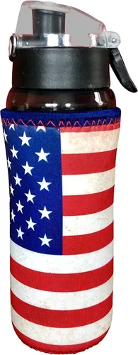 Vista 57 de Funda de neopreno para botella de agua Koverz, funda de neopreno, se ajusta a botellas de agua de 24-30 oz, lavable y reutilizable, tamaño grande