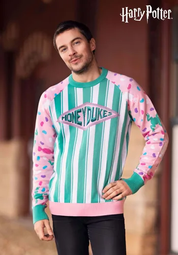 Vista 5 de Fun Costumes Harry Potter Adult Striped Honeydukes Candy Sweater for Men, Women, Unisex Harry Potter Ugly Christmas Sweaters for Adult
