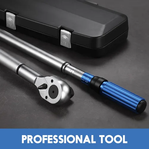 Vista 7 de BULLTOOLS Llave dinamométrica de clic de accionamiento de 1 pulgada, juego de llaves dinamométricas ajustables de doble escala con una llave