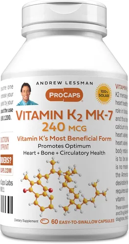 Vista 10 de Andrew Lessman ProCaps Vitamina K2 MK-7 120 mcg 30 cápsulas blandas