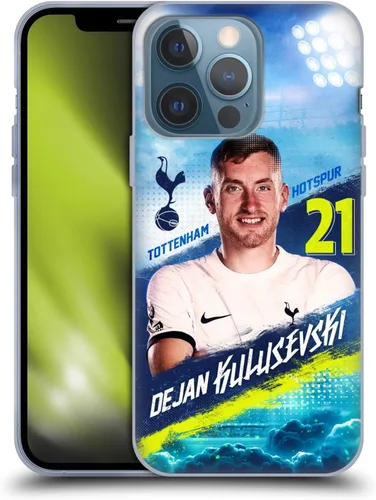 Vista 45 de Head Case Designs Officially Licensed Tottenham Hotspur F.C. Cristian Romero 2023/24 First Team Gel Case [Military Grade] Compatible with Apple