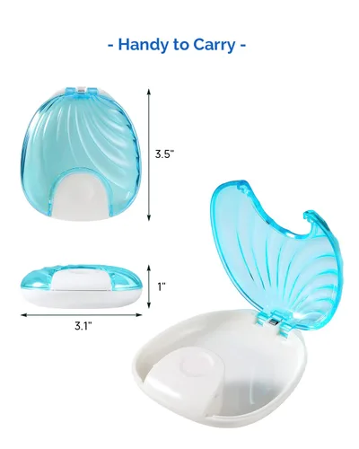 Vista 7 de JMU Estuche retenedor, estuche protector bucal dental de ortodoncia azul