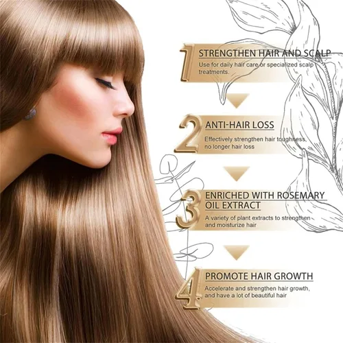 Vista 3 de Anti-Hair Fall Hair Loss Shampoo, Nourishing and Conditioning Shampoo Enriched with Multiple Botanical Extracts, Mild and Non-Irritating for All