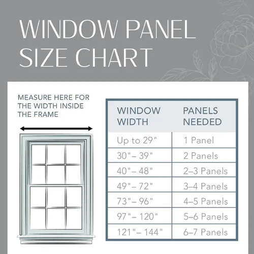 Vista 6 de Elrene Home Fashions Jolie Cortina de Ventana Semitransparente Arrugada, Panel Individual con Lazos Ajustables en la Parte Superior, 52" x 84