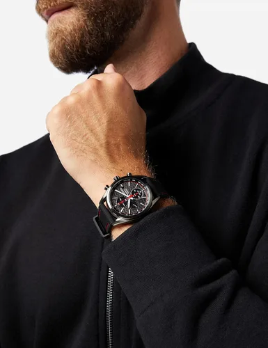 Vista 2 de Seiko Herren-Uhr Quarz Edelstahl mit Silikonband