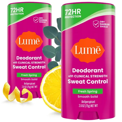 Vista 11 de Lume Desodorante Plus Control de Sudor - Barra Sólida Suave - Antitranspirante de Fuerza Extra - Control de Olor y Sudor de 72 Horas - Sin