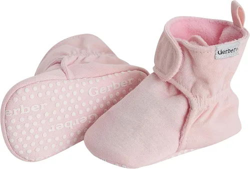 Vista 2 de Gerber Botines unisex con forro polar para bebé, antideslizantes, suaves