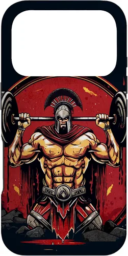Vista 30 de Spartan - Funda para iPhone 17 con levantamiento de pesas, motivación para el gimnasio