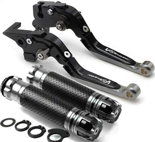 Vista 12 de for Suzuki V-Strom 2002-2016 2015 2014 20132 012 2011 2010 V-Strom Motorcycle Brake Handle Adjustable Brake Clutch Lever Handbar (Color : 1)