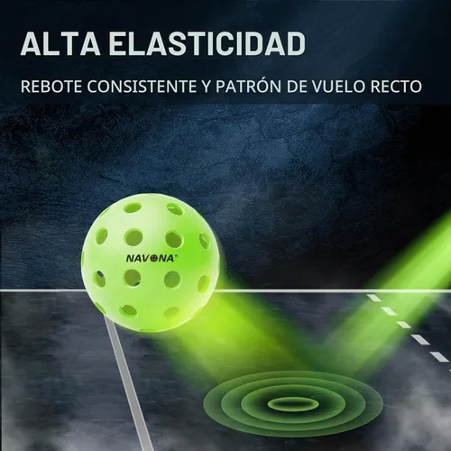 Vista 5 de 48 Pack Premium Outdoor Pickleball Balls, Meet USAPA Official Standards