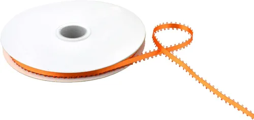 Vista 8 de Homeford Cinta de satén de doble cara con borde Picot, 50 yardas (3/8 pulgadas, oro antiguo)