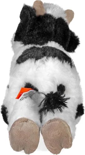 Vista 4 de Wild Republic Ecokins Mini vaca, animal de peluche, 8 pulgadas, regalo para niños, juguete de peluche, hecho de botellas de agua recicladas hiladas