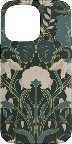 Vista 21 de iPhone 16 Art Nouveau Floral Pattern Case