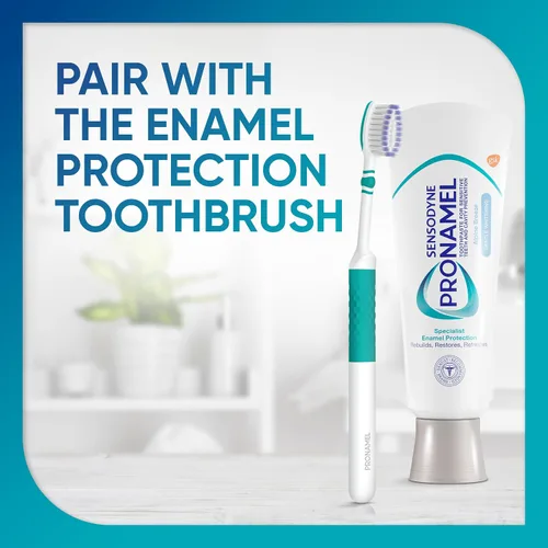Vista 11 de Sensodyne Pronamel - Pasta dental blanqueadora suave, Alpine Breeze - 0.8 oz - Tamaño para viajes Para dientes sensibles y protección de caries