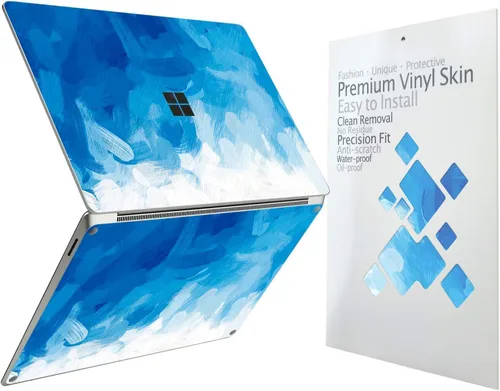 Vista 35 de Calcomanía protectora ultradelgada para Microsoft Surface Laptop Studio 2 2023, fácil aplicación, antiarañazos, sin residuos [pintura azul]