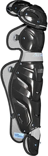 Vista 17 de All-Star Adult System 7 - Protector de piernas, recortado gris, corto de 15.5 pulgadas de longitud