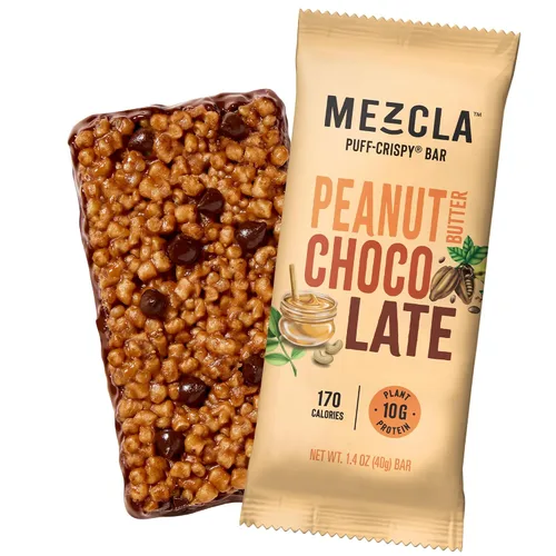 Vista 11 de Barras de proteína crujientes Mezcla, barras de proteína veganas y sin gluten, 10g de proteína, alternativa a los bocados de arroz crujientes