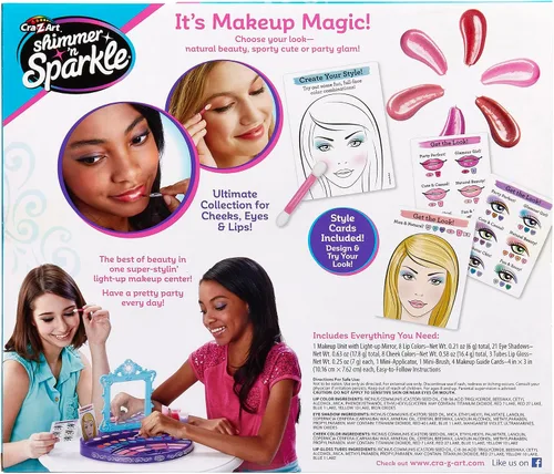 Vista 3 de Cra-Z-Art Shimmer' n Sparkle - Kit de diseño de maquillaje real Maquillaje real, para mayores de 6 años