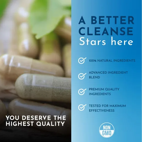 Vista 3 de Super Cleanse by Herbal Solutions: Programa de desintoxicación extra fuerte de 15 días para una limpieza integral del sistema digestivo - Limpieza